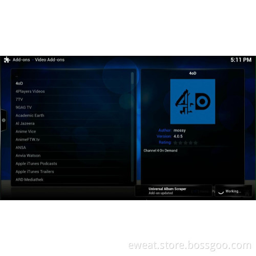 Quad Core Android tv box Amlogic S802 Eweat EW802 xbmc Full-HD 1080p Android TV Box